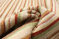 ECARPETGALLERY 5'1" x 6'11" Flat-weaves & Kilims Manhattan Hand Made Area Rug for Living Room, Dining Room and Bedroom in Ivory