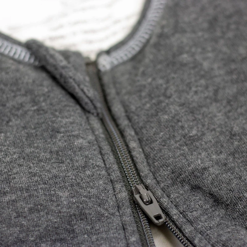 Juddlies Designs - Nouveau-né, Bébé, Tout-petit - Collection Respirez EZE - Sac de nuit en coton - Couverture portable - Fermeture éclair de sécurité à 1 sens - Gris clair moucheté