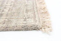 ECARPETGALLERY 4'8" x 6'6" Bordered Finest Oushak Hand-knotted Area Rug for Living Room, Dining Room and Bedroom in Grey
