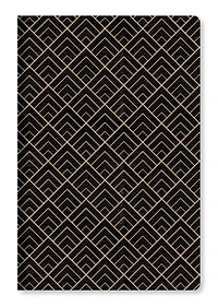 Markings by C.R. Gibson Medium Leather Flexi Journal, Black with Gold