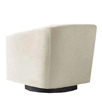 Asara Lounge Chair with Luxurious Beige Bouclé Fabric – Featuring a Plush, Comfortable Seat and Timeless Design, This Chair is Perfect for Adding a Touch of Sophistication to Any Living Room, Office,