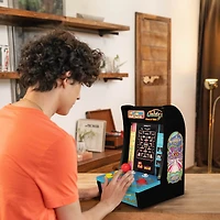 Arcade1Up Class of ‘81 Ms. PAC-MAN / GALAGA Countercade – 3 Classic Games, Retro Game Console for Home, Portable Console with 7-inch Screen, Table-top Video Game for Game Room