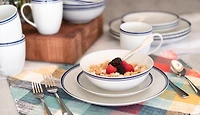 Service de vaisselle 10 pièces Simply Coupe 10 Strawberry Street, bleu