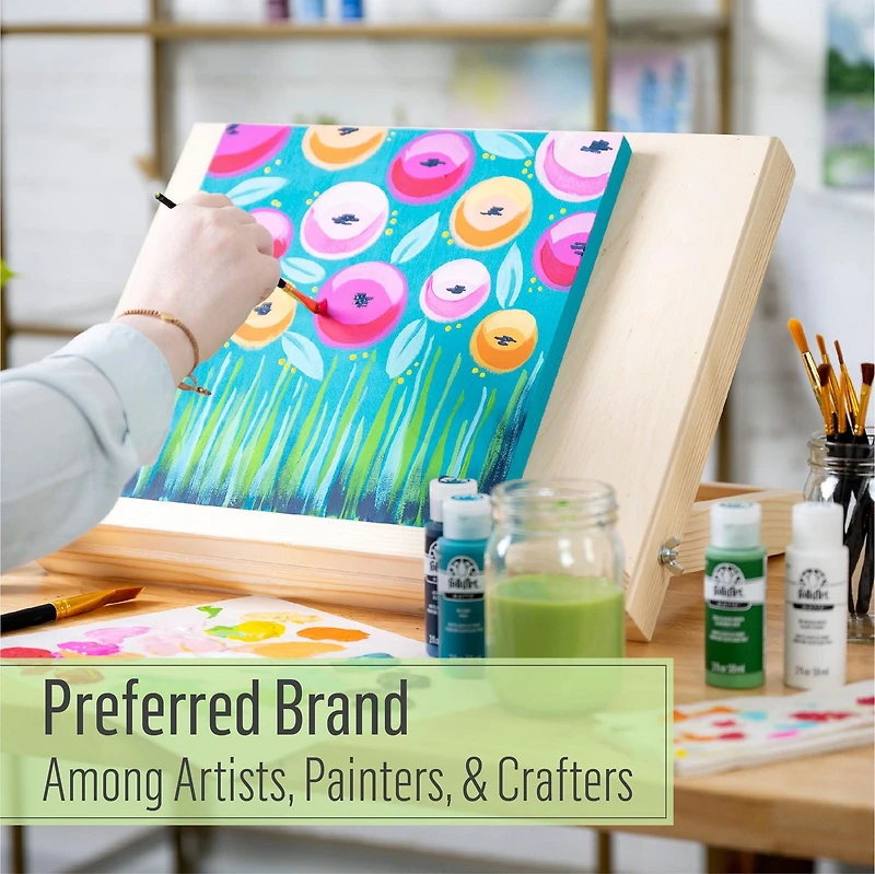 Folkart Acrylic Craft Paint 2 oz Pure Orange