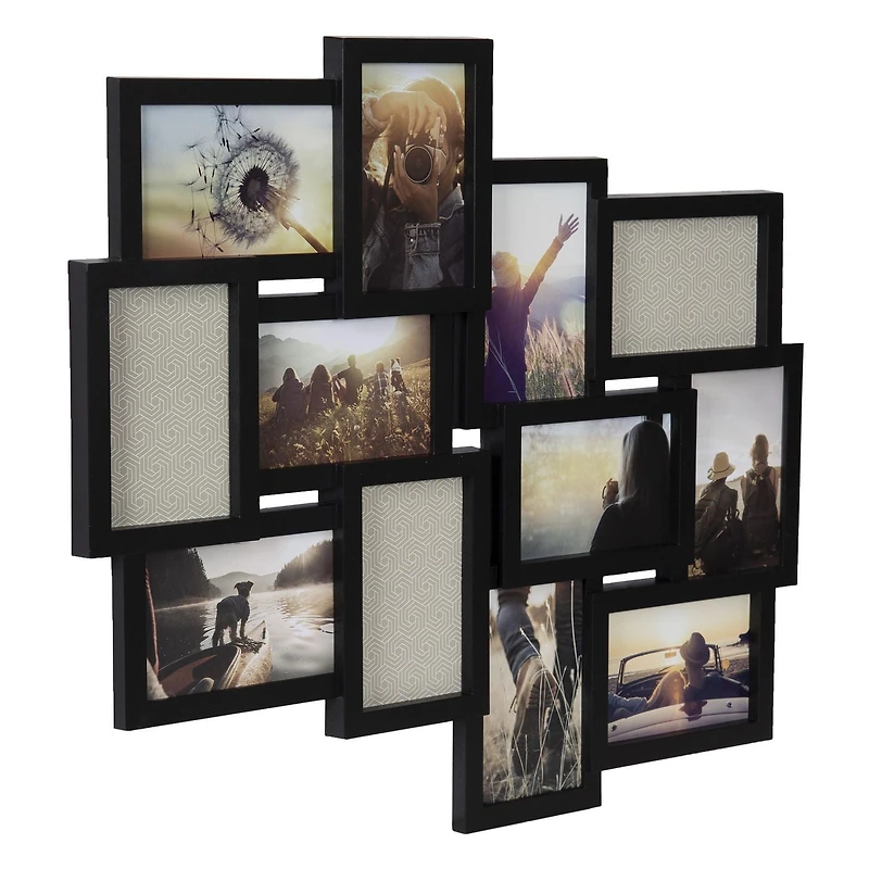 hometrends Warner Black Collage Picture Frame, 12 - 4x6 Photos