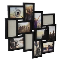 hometrends Warner Black Collage Picture Frame, 12 - 4x6 Photos