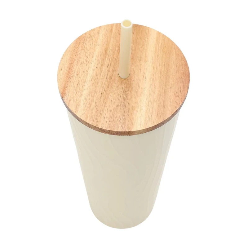 Mainstays Yellow Recycled Plastic Swirl Sipper Tumbler 32 ounce, 1pc