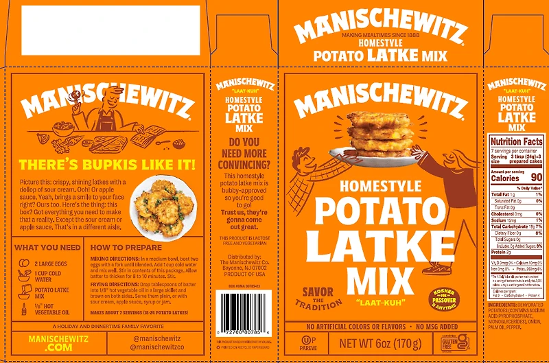 Mélange de Latke de Pommes de terre Manischewitz Mélange de Latke de Pommes de terre Manischewitz