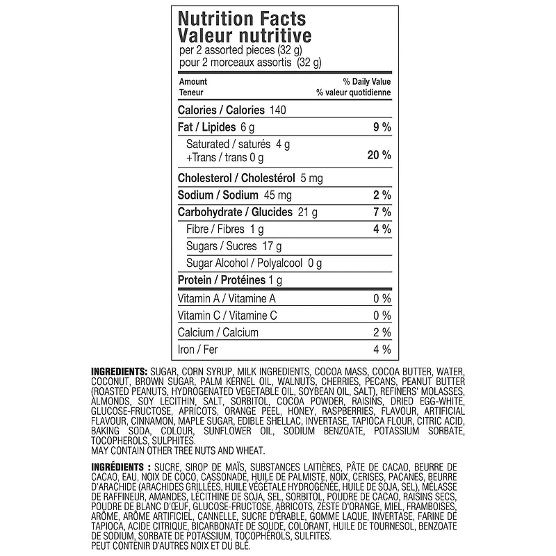 Assortiment de chocolats Russell Stover – Boîte-cadeau à ruban