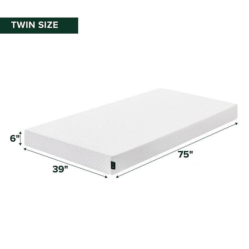 Matelas en mousse de soutien rafraîchissante Zinus 6 po