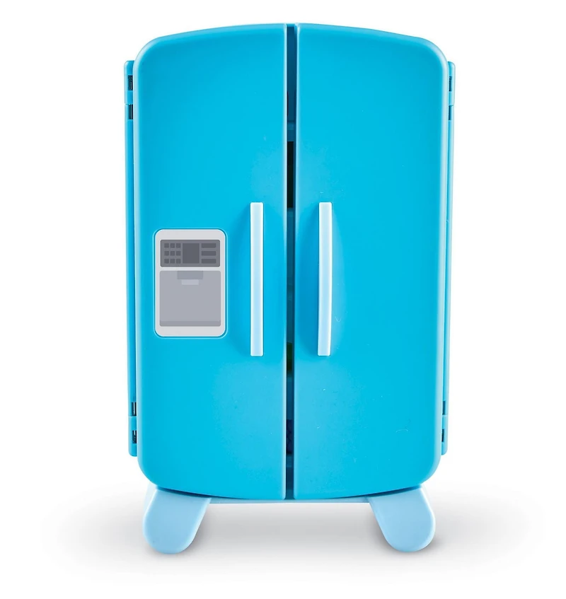 Mini réfrigérateur de tri des collations de Learning Resources, 51 pièces, âges 3+, jouets pour tout-petits, jouets éducatifs, jouets collations, jouets alimentaires en plastique, accessoires de cuisi Mini réfrigérateur