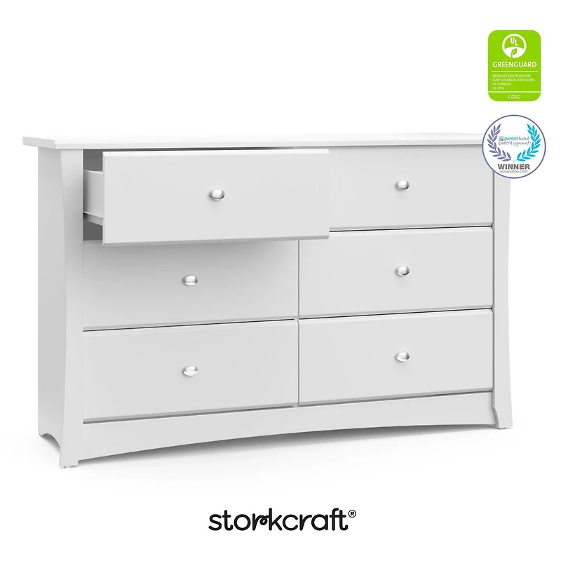 Storkcraft Crescent 6-Drawer Double Dresser