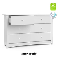 Storkcraft Crescent 6-Drawer Double Dresser