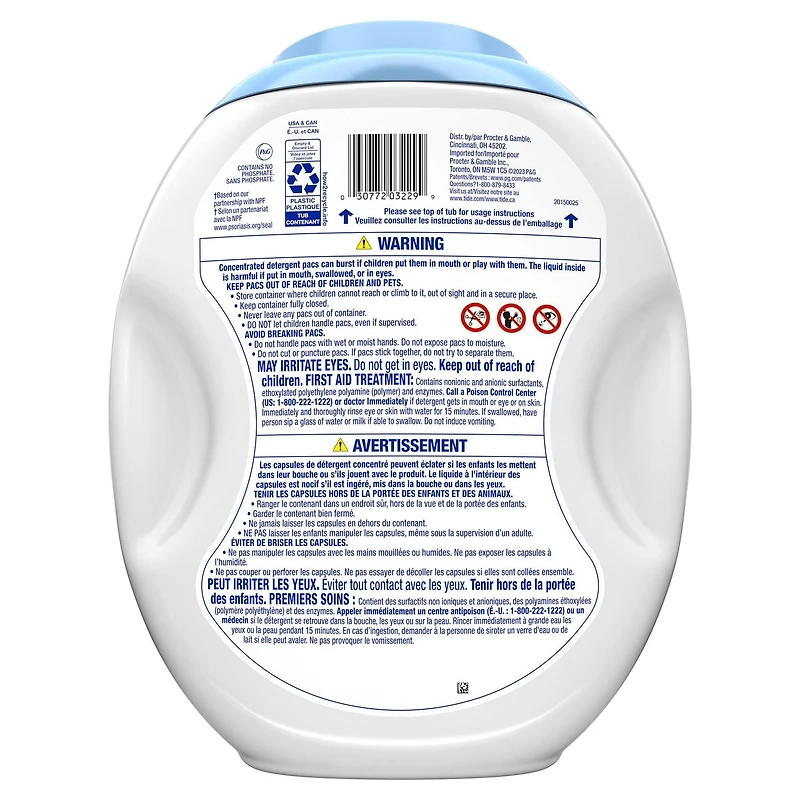 Tide PODS Free & Gentle Liquid Laundry Detergent Pacs, HE Compatible and Coldwater Clean, 112CT