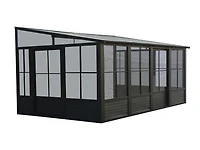 Gazebo Penguin Florence Add-A-Room 10 ft. x 16 ft. in Black