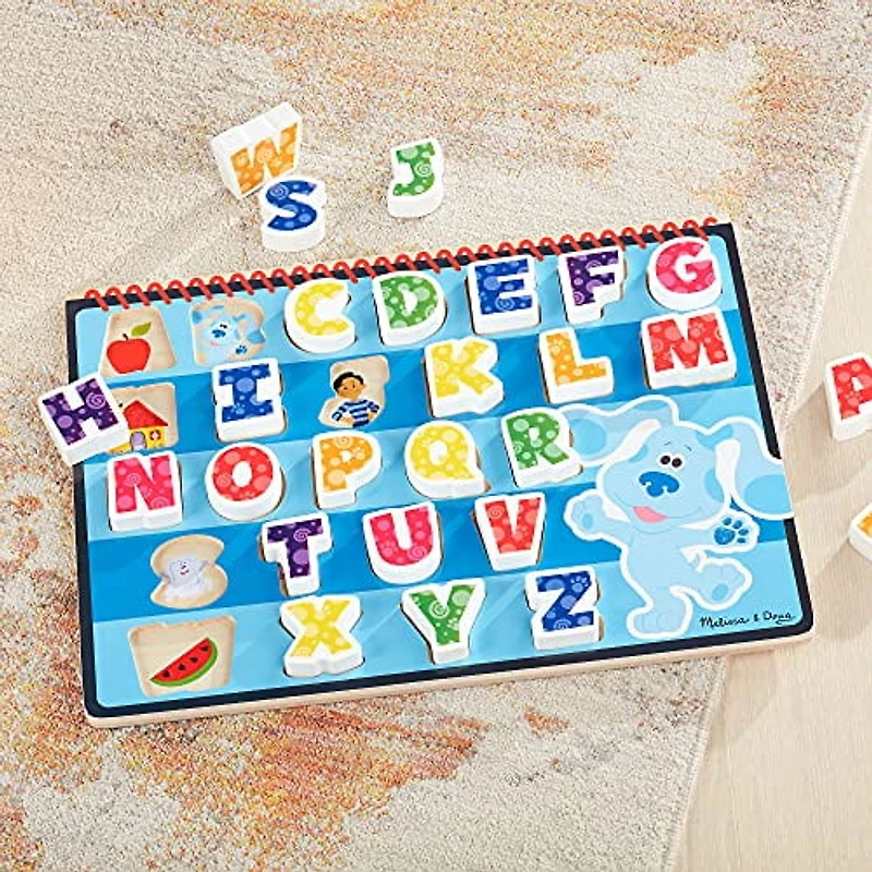 Melissa & Doug Blue's Clues & You! Wooden Chunky  Puzzle - Alphabet