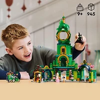 LEGO Wicked Welcome to Emerald City Collectible Toy, Tower Dollhouse Playset with Glinda and Elphaba, 75684