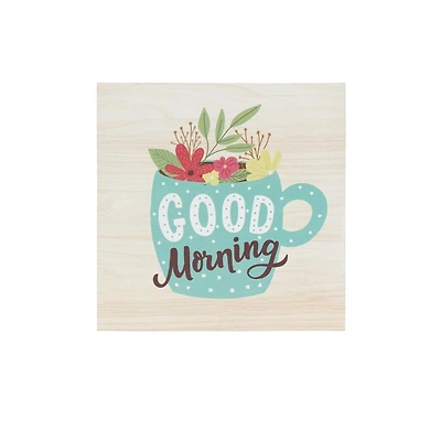 Good Morning Box Top Art, 6in x 6in