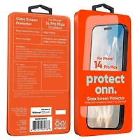 Protecteur d’écran en verre Corning onn. pour iPhone 15 Plus et iPhone 14 Pro Max