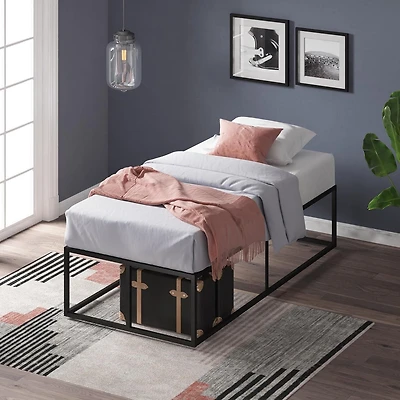 Zinus Joseph 14 inch Black Metal Platform Bed Frame