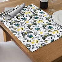 Coton Placemat Butterfly & Beetle 12 X 18 - Ensemble De 12