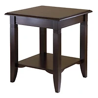 Nolan End Table in Cappuccino Finish