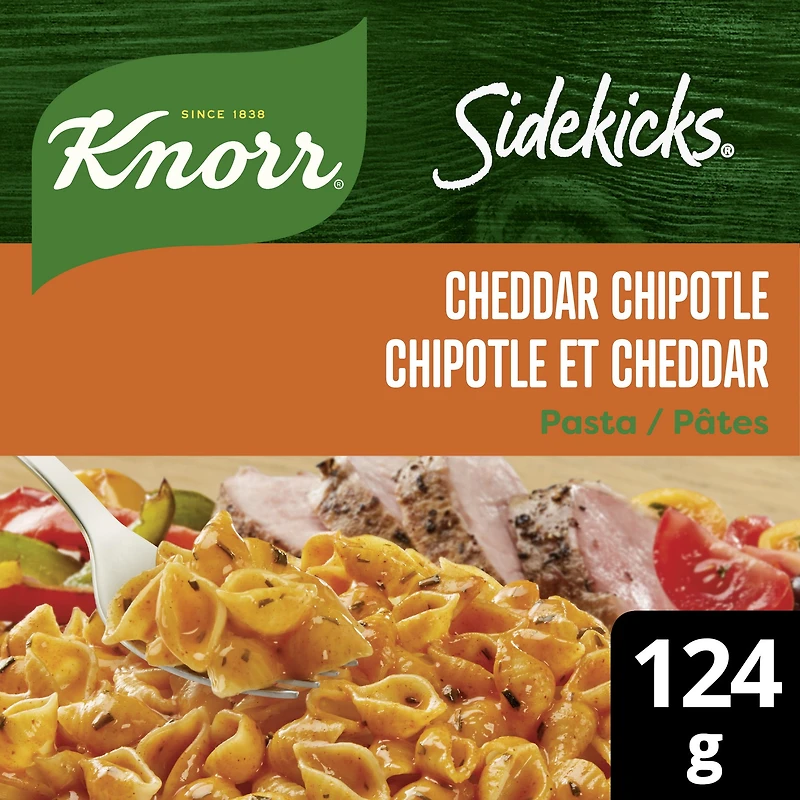 Knorr Sidekicks Cheddar Chipotle Pasta Side Dish, 124 g Side Dish