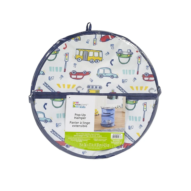 Mainstays Kids Panier à linge rabatable - Voitures