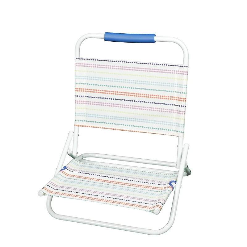 Mainstays Beach Sand Chair, Dots, Nouveau, 50% Polyester recyclé