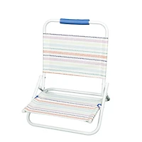 Mainstays Beach Sand Chair, Dots, Nouveau, 50% Polyester recyclé