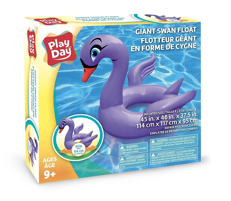 Flotteur Gonflable Géant en forme de Cygne