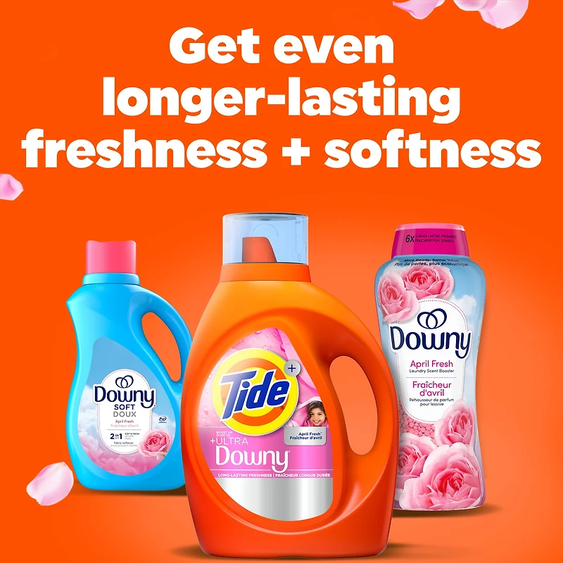 Détergent à lessive liquide Tide Plus dose de Ultra Downy au parfum Fraîcheur d’avril, détergent à lessive liquide avec fraîcheur de longue durée, 83 brassées, 3,4 L TIDE TD LIQ HE ASDFA