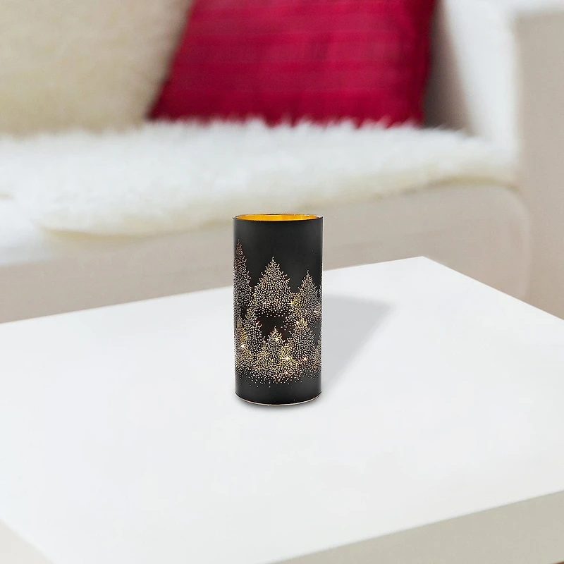 Stand De Verre Noir À La Tête De Noël 8