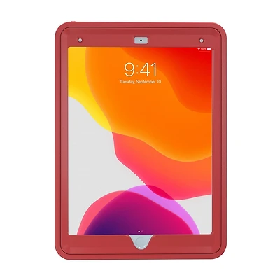 Étui de protection CTA Digital avec béquille rotative à 360 degrés intégrée pour iPad 7e et 8e génération 10.2 pouces, iPad Air 3 et iPad Pro 10.5 pouces - Rouge