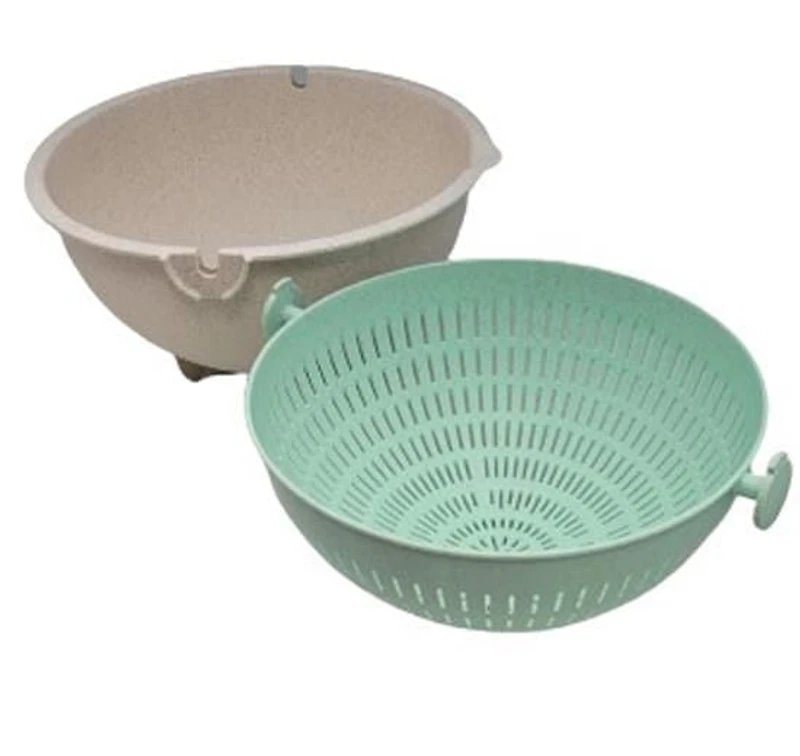 Ensemble passoire et bol multi-usages écologique Sunwealth de 4,7 L. Idéal pour pique-niquer,filtrer,mélanger,couvrir