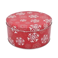 Holiday time round tin Large