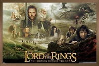 The Lord of the Rings: The Motion Picture Trilogy Wall Poster, 22.375" x 34" Framed