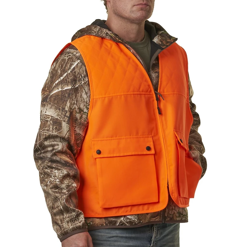 Gilet de couverture orange vif pour hommes Realtree Tailles P/M à 2TG/3TG