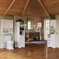 Ashland Collection Maison RiverRidge® Armoire murale de salle de bain, 16,54 po. (larg) x 20,47 po. (haut) x 7,09 po. (p), blanc