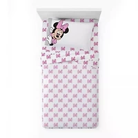 Minnie Mouse Ensemble de Draps pour Lit 1 Place
