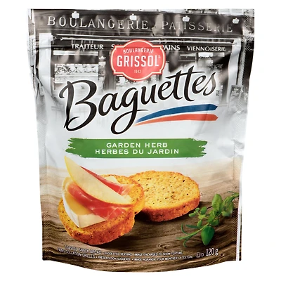 Boulangerie Grissol Baguettes Herbes du jardin, Dare 120g