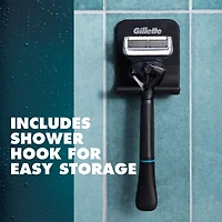 Rasoir pour poils pubiens pour hommes Gillette Intimate, rasoir pour poils pubiens et rasage corporel pour homme, doux et facile à utiliser, conçu pour les poils pubiens, 1manche de rasoir, 2cartouche 1CT