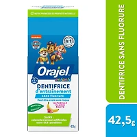 Orajel Kids Paw Patrol Fluoride-Free Training Toothpaste, 42.5g