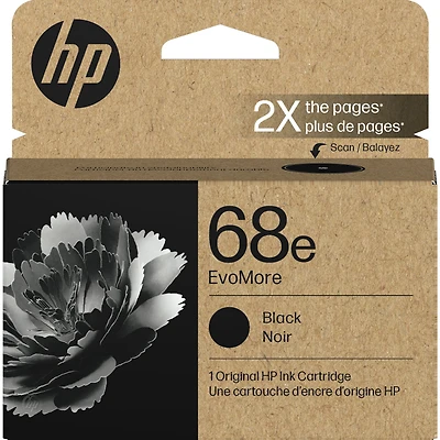Cartouche d’Encre Noire HP 68e EvoMore Originale à Rendement Élevé – Type Cartouche d’Encre