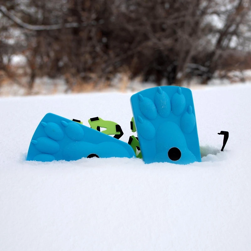 Tampon de Neige- Traces de Pattes d'ours sur la neige