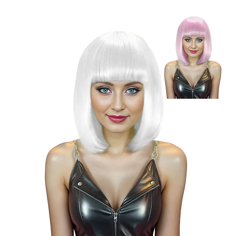 Halloween Women UV Bob Wig, Way to Celebrate