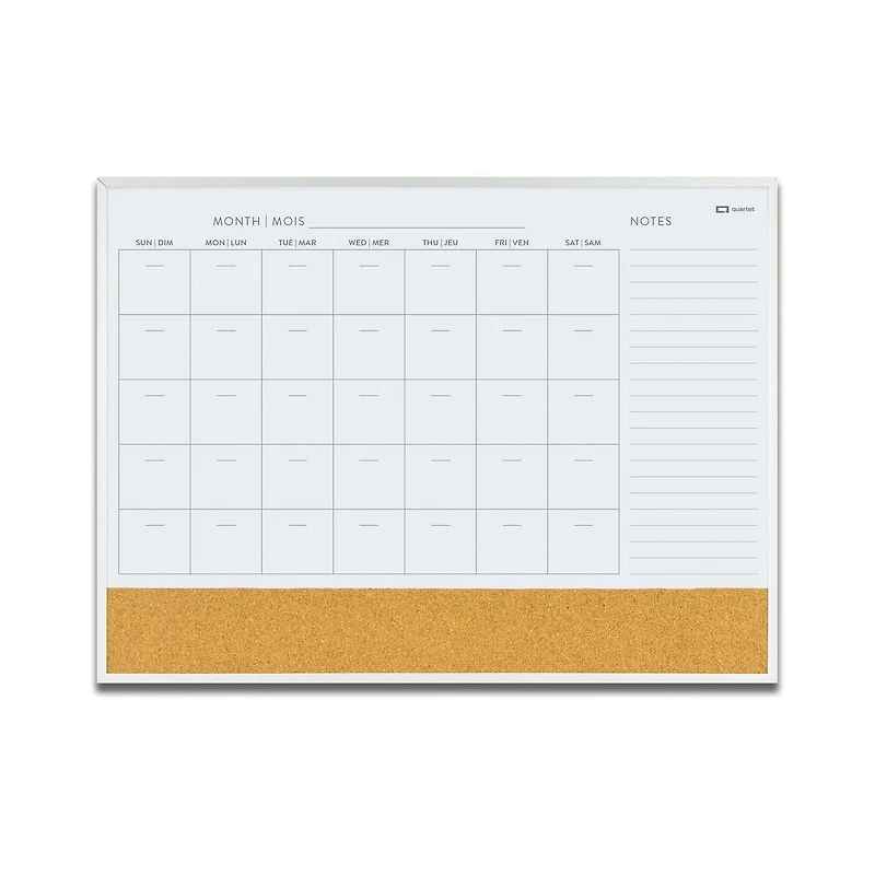 Tableau Calendrier Combo Quartet 17 x 23 Aluminium Tableau Calendrier