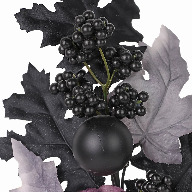 Halloween Pl Pur Floral Pick