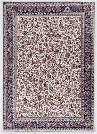 Tapis Emerald Barton crème & gris de 5 pi x 7 pi