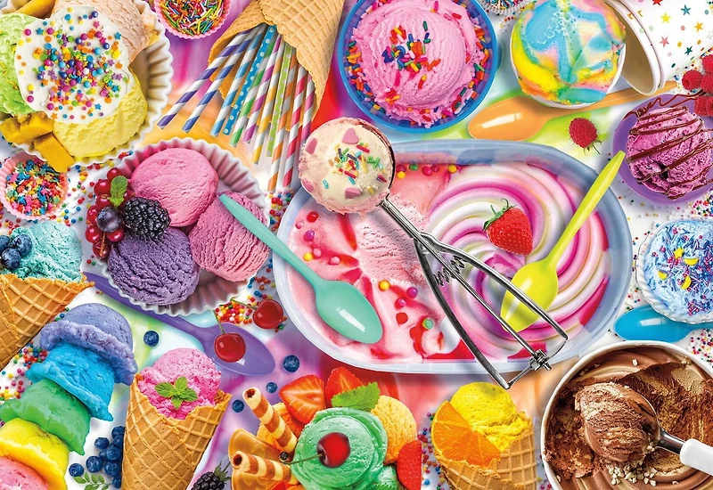 Buffalo Games Ice Cream Social 2000 Piece Jigsaw Puzzle